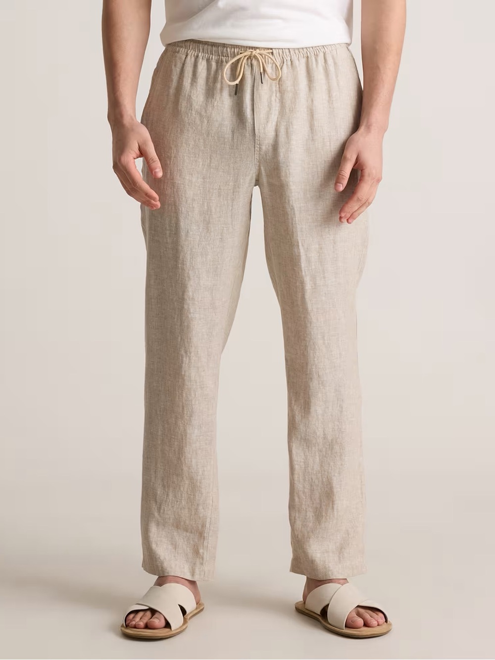 Quince 100% European Linen Drawstring Beach Pants M